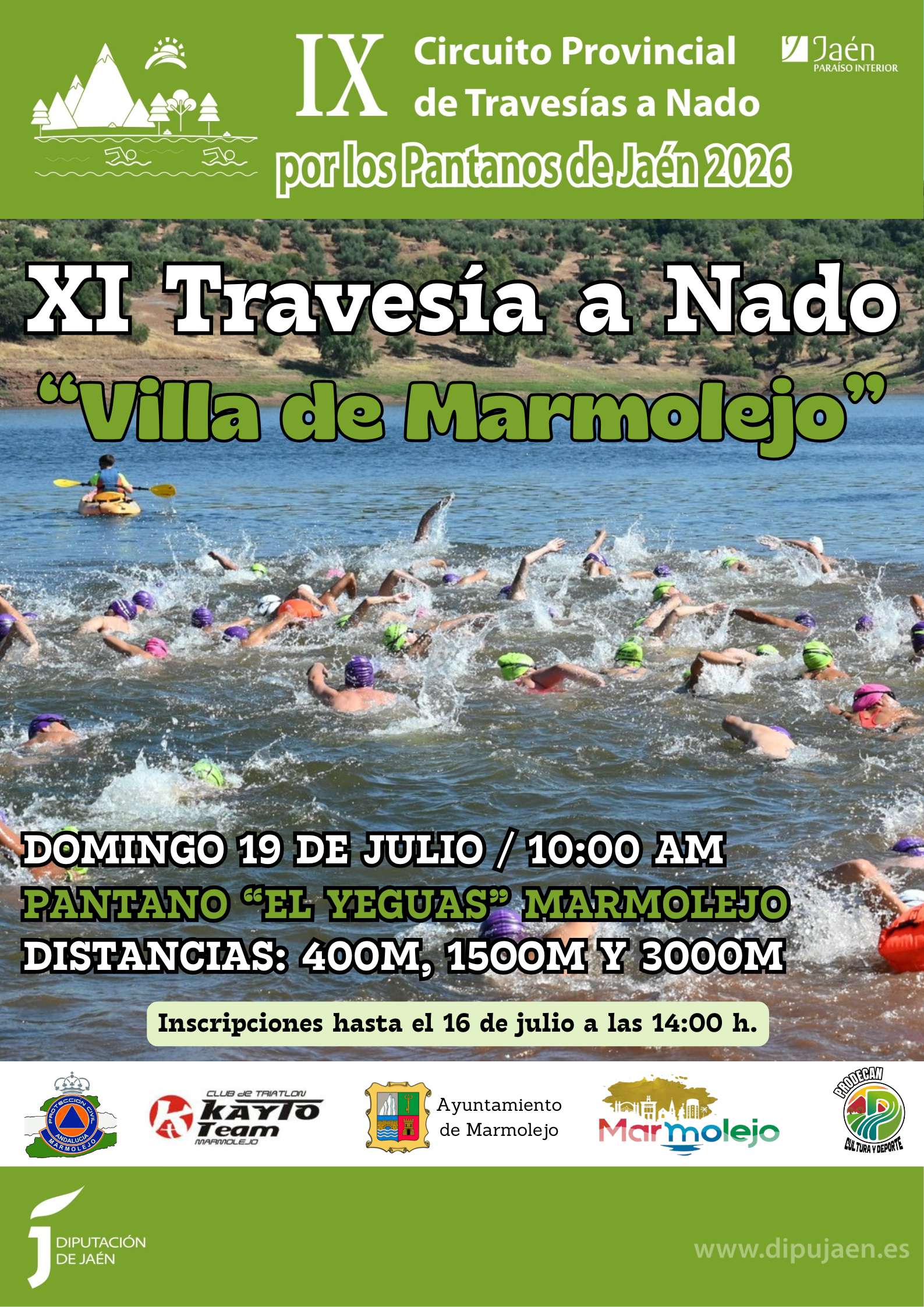 XI TRAVESÍA NADO VILLA DE MARMOLEJO